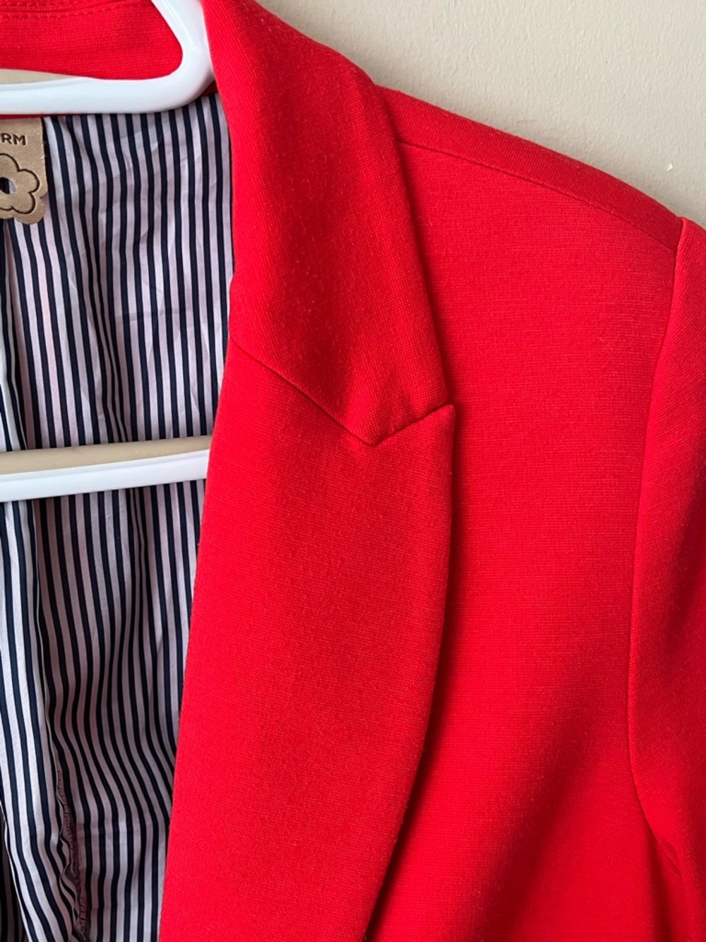 Farm Rio Red Jersey Knit Blazer Size Small - Picture 4 of 10